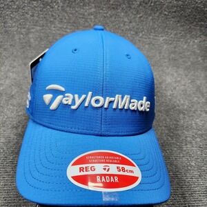 Taylor Made Golf Hat Adult Strapback TM 24 Tour Radar Blue Adjustable Cap